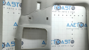 The headliner of a 20-22 Toyota Highlander is gray and has creases under the sunroof. The brackets have come loose and need cleaning.