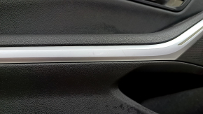 Front left door trim panel for BMW 3 G20 19-26 black, black leather insert, with handle, with backlight, with chrome insert and speaker grille, memory, scratches