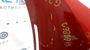Bare front bumper BMW 3 G20 19-22 for parking sensors, red, chips, non-factory holes, peeling paint, scratches, repainted