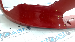 Bare front bumper BMW 3 G20 19-22 for parking sensors, red, chips, non-factory holes, peeling paint, scratches, repainted
