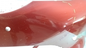 Bare front bumper BMW 3 G20 19-22 for parking sensors, red, chips, non-factory holes, peeling paint, scratches, repainted