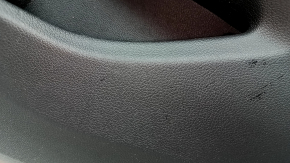 Door trim panel, rear right BMW 3 G20 19-26, black, without curtain, black leather insert, with handle, with backlight, with chrome insert and speaker grille, scratches