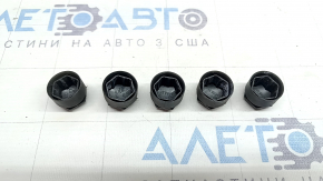 Wheel bolt cap plugs (5 pcs) for Audi A4 B9 17-20 gray