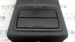 Rear seat backrest, 2nd row, center, BMW 3 G20 19-22, black Sensatec leather, with armrest and cup holders, dry-cleanable