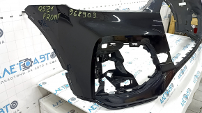 Bare front bumper for Audi Q5 80A 21-24 without Park Assist and headlight washers, black, without tow hook cap, scratches, dents