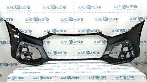 Bare front bumper for Audi Q5 80A 21-24 without Park Assist and headlight washers, black, without tow hook cap, scratches, dents