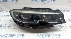 BMW 3 G20 19-22 LED adaptive right front headlight assembly, chipped, paint peeling