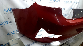 Bare rear bumper BMW 3 G20 19-22 for parking sensors, Sport Line, red, worn