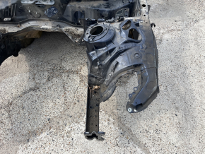 Front left quarter panel of Audi A6 C8 19-22 on the body, blue
