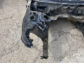 Front right quarter panel of the Audi A6 C8 19-22 on the body, blue