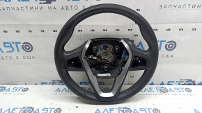 Bare steering wheel BMW 3 G20 19-26 black leather, with paddle shifters, Sport, with wiring and trim, worn, scratches, cracked trim