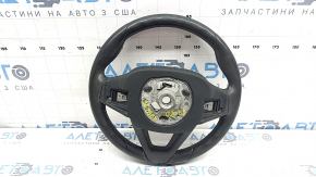 Bare steering wheel BMW 3 G20 19-26 black leather, with paddle shifters, Sport, with wiring and trim, worn, scratches, cracked trim