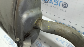 The rear muffler with a barrel for a Toyota Venza 21-24 is dented on the right pipe.