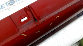 Right side sill for BMW 3 G20 19-26, red, backlit, scratches