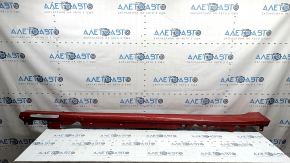 Left side sill for BMW 3 G20 19-26, red, backlit, scratches