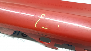 Left side sill for BMW 3 G20 19-26, red, backlit, scratches