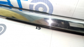 Door-glass molding, center rear right, Honda Insight 19-22, chrome, bump, scratches