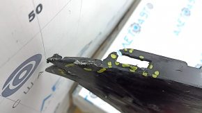 The bare rear bumper, upper part of the Audi Q5 80A 21-24, for parking sensors, black, pressed, torn, cracks, scratches, missing fragment
