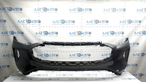Front bumper, bare, Ford Escape MK4 23-26, without parking sensors and automatic parking, M7 graphite, scratches, non-factory holes