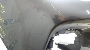 Front bumper, bare, Ford Escape MK4 23-26, without parking sensors and automatic parking, M7 graphite, scratches, non-factory holes
