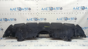The front bumper guard for a Toyota Venza 21-24 is dented and worn.