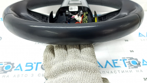 Audi Q5 80A 21-23 leather steering wheel, black, heated, without buttons and paddles, with block, scratches