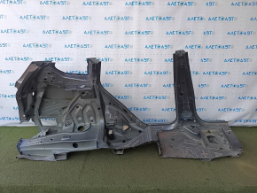 Quarter wing rear left BMW X3 F25 11-17 sawed off, with B-pillar, graphite, butt
