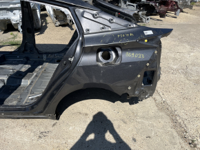 Quarter wing rear left Toyota Prius 50 19-22 under BSM, on the body, graphite, dented