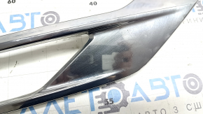 Front bumper molding, chrome, lower right, Mitsubishi Outlander 22-26, chrome, under fog lights, chips