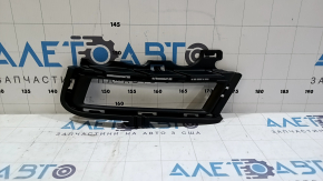 Bumper grille left VW Golf 15-17 without chrome, under fog lights