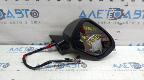 Mitsubishi Outlander 22-26 right side mirror assembly, 13+2 pins, turn signal, heated, auto-folding, BSM, camera, graphite