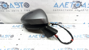 Mitsubishi Outlander 22-26 right side mirror assembly, 13+2 pins, turn signal, heated, auto-folding, BSM, camera, graphite