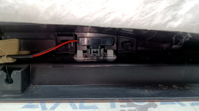 Mitsubishi Outlander 22-23 front right door panel, black with gray leather, with gray leather armrest, with backlight, scratches, broken mount