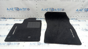 Set of black fabric floor mats for Mitsubishi Outlander 22-26, 3 rows