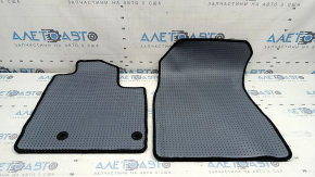 Set of black fabric floor mats for Mitsubishi Outlander 22-26, 3 rows