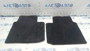 Set of black fabric floor mats for Mitsubishi Outlander 22-26, 3 rows