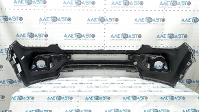 Bare front bumper, upper part, Jeep Compass 22-26, without parking sensors, halogen fog lights, silver, scratches, dents