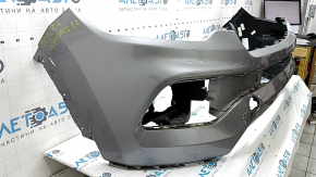 Bare front bumper, upper part, Jeep Compass 22-26, without parking sensors, halogen fog lights, silver, scratches, dents