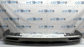 Mitsubishi Outlander 22-26 rear bumper lip, silver, inserts, structure, scratches, chips, soot