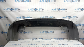Mitsubishi Outlander 22-26 rear bumper lip, silver, inserts, structure, scratches, chips, soot