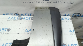 Mitsubishi Outlander 22-26 rear bumper lip, silver, inserts, structure, scratches, chips, soot