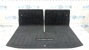 Mitsubishi Outlander 22-26 black fabric trunk mat, for 3 rows