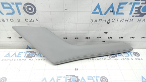 Mitsubishi Outlander 22-23 center console trim, upper right side, gray leather, peeling, scratched