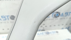 Mitsubishi Outlander 22-23 center console trim, upper right side, gray leather, peeling, scratched