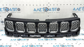 Jeep Compass 22-23 radiator grille assembly, 3 parts, chrome inserts