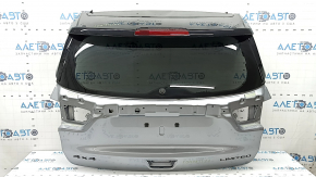 Jeep Compass 17-26mm tinted rear hatch with glass, silver PSC, with spoiler, brake light, and bumpers.