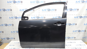 The front left door of a Toyota Prius 50 19-22 is bare and has a bent corner.