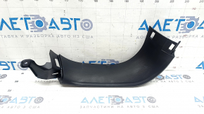 Upper left tailgate trim for Jeep Compass 17-26, black, with plug, plastic turned white