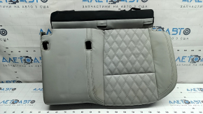 Rear seat cushion, 2nd row, left, Mitsubishi Outlander 22-26, gray leather, dry-cleanable