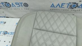 Rear seat cushion, 2nd row, left, Mitsubishi Outlander 22-26, gray leather, dry-cleanable